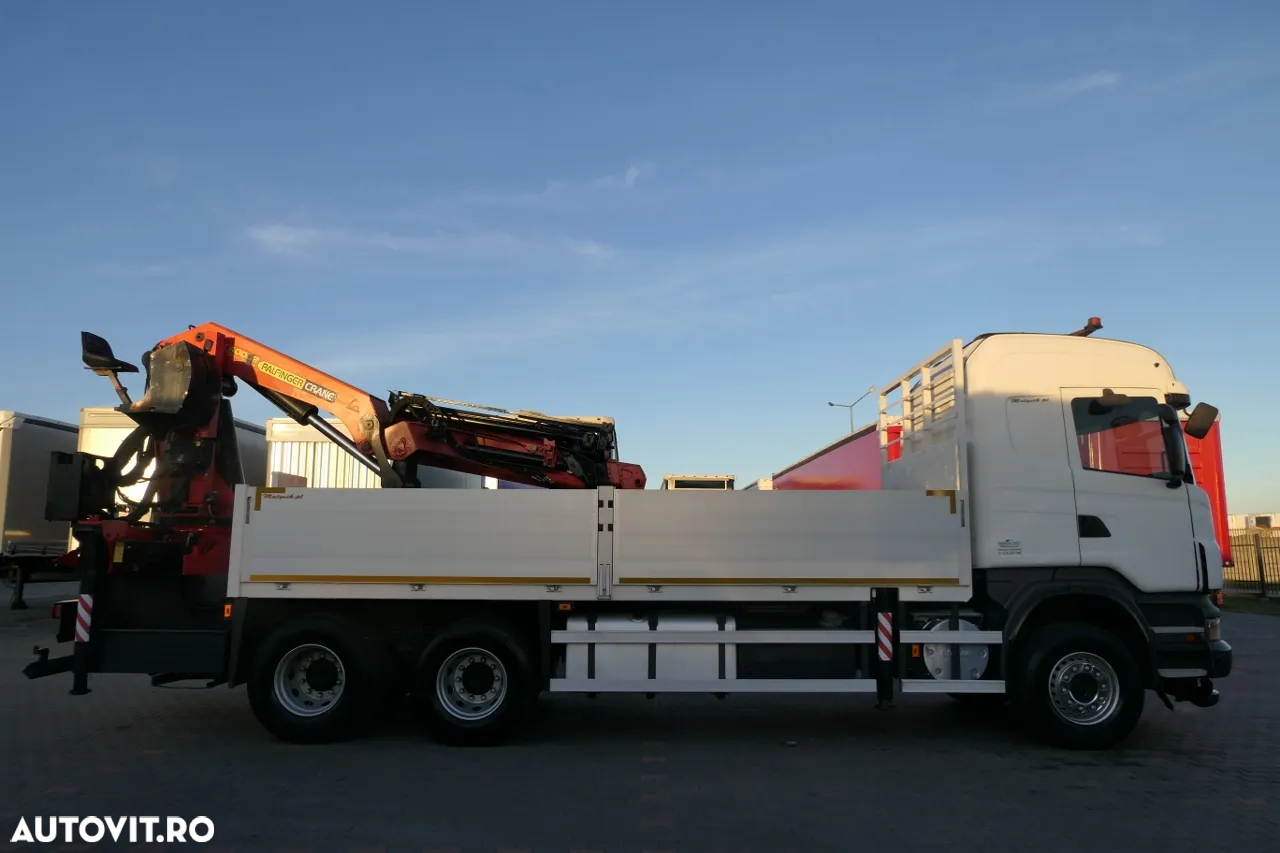 Scania R 480 / 6X4 / BOX - 6,2 M + CRANE PALFINGER PK 40000/ FLY JIB / RADIO COMMANDE / - 13