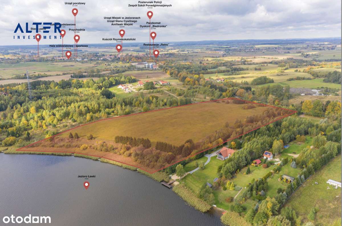 Grunt z linią brzegową oraz pozwoleniem na budowę-2