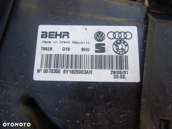 Skoda fabia OE 6Y1820003AH nagrzewnica,klima - 3