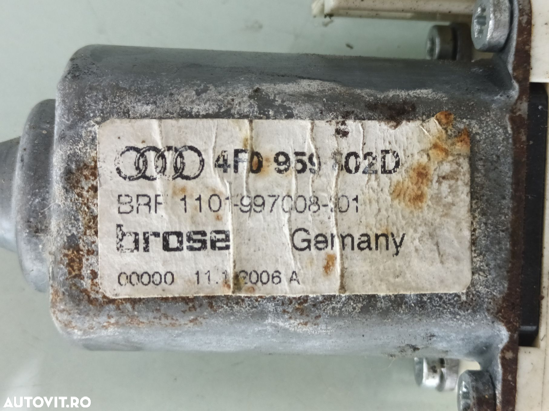 Motoras geam dreapta fata Audi A6 C6 2.7 TDI BPP 2004-2008  4F0959802D - 3