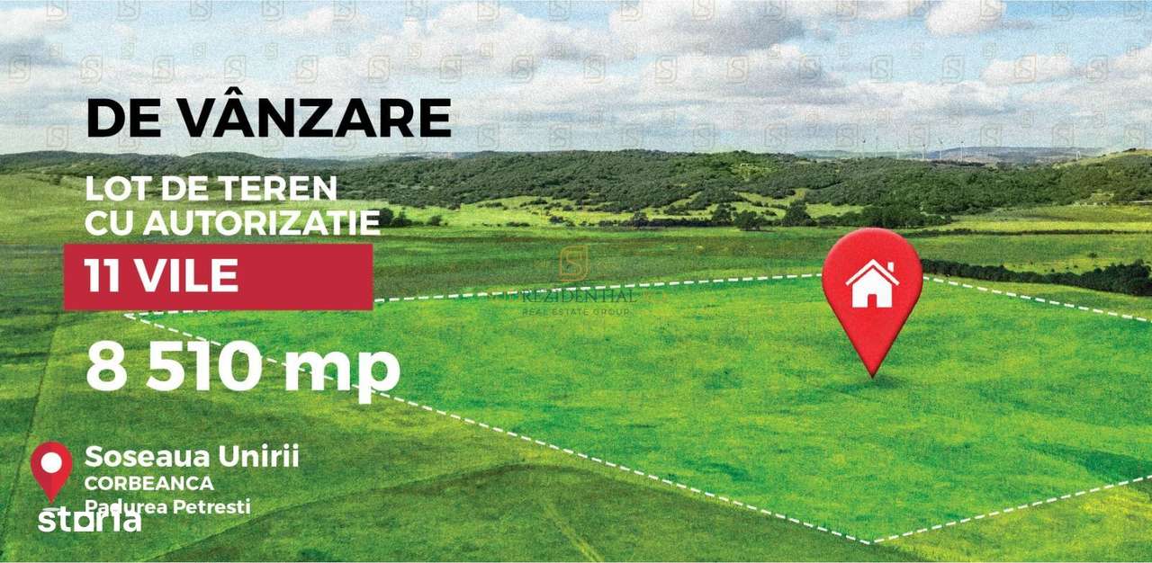 Vanzare teren cu autorizatie, 11 vile exclusiviste, Corbeanca, Ilfov - Imagine principală: 1/12