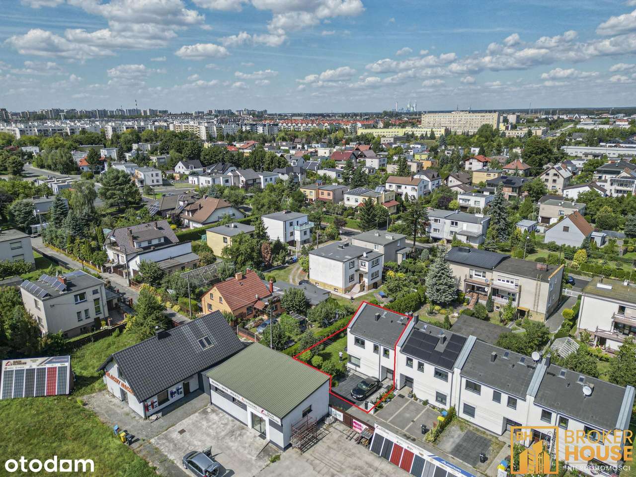 Nowoczesny dom w zabudowie bliźniaczej z ogrodem-17