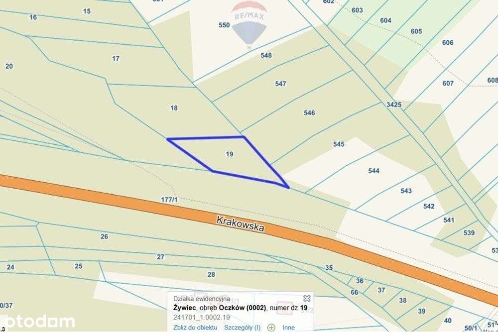 Działka rolna 393 m² w Oczkowie – blisko jeziora - Pełny obrazek: 5/6