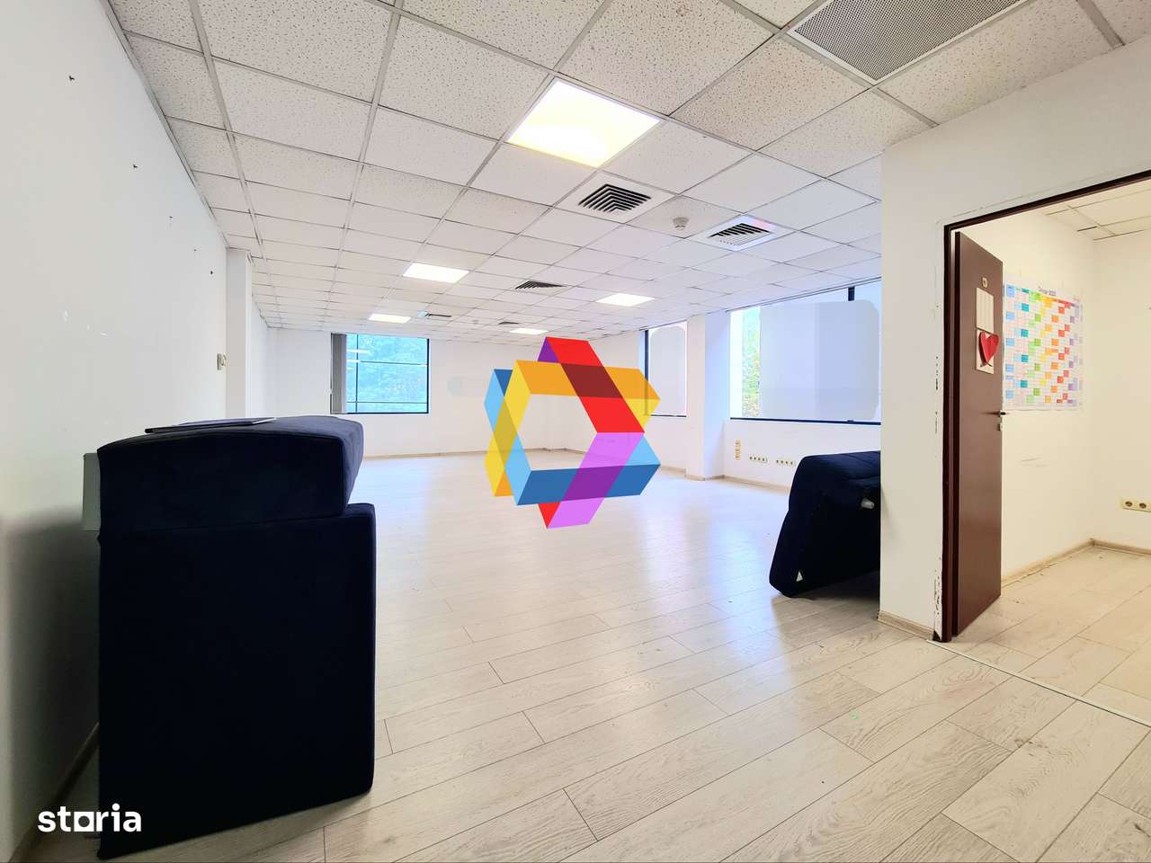 Spatiu birouri de închiriat Brasov - 84 mp # spatii-comerciale-brasov. - Imagine principală: 1/6