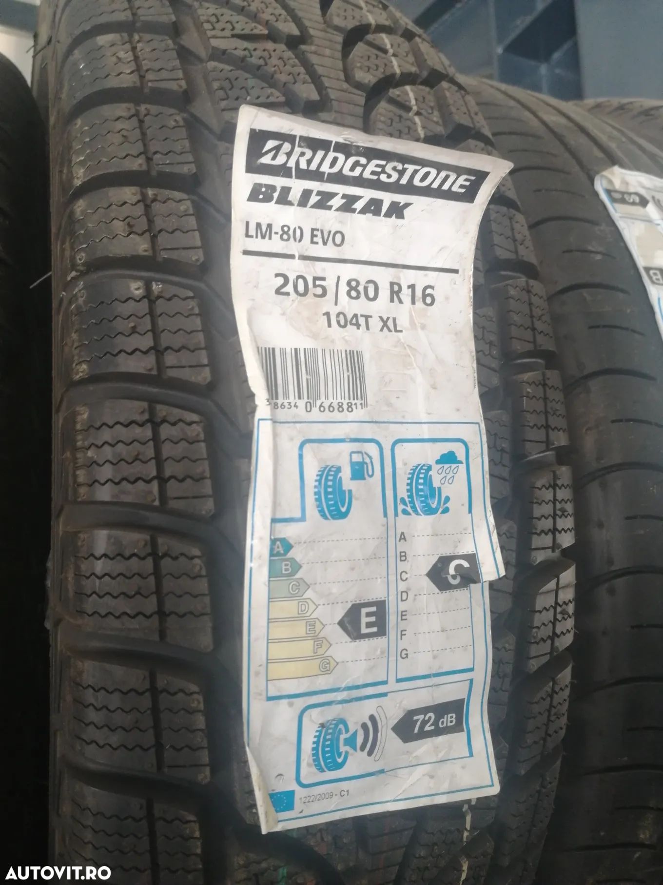 Anvelopa noua iarna 205/80 R16 BRIDGESTONE Blizzak LM80EVO - 1