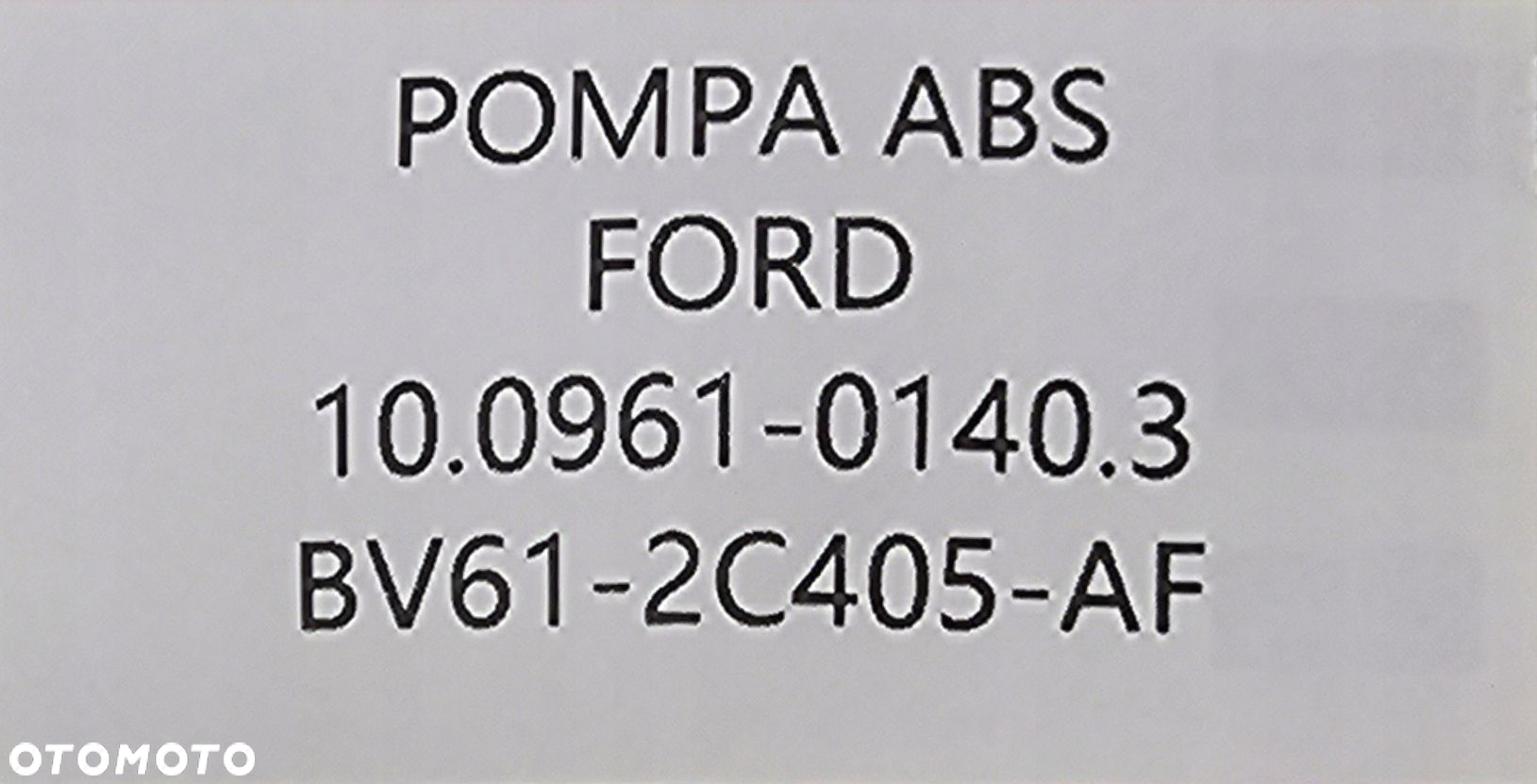 NOWA ORG POMPA ABS FORD FOCUS MK3 / C-MAX MK2 - BV61-2C405-AF - 7