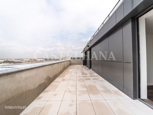 Penthouse T4 novo, com área exterior, em Leça da Palmeira - Grande imagem: 2/41
