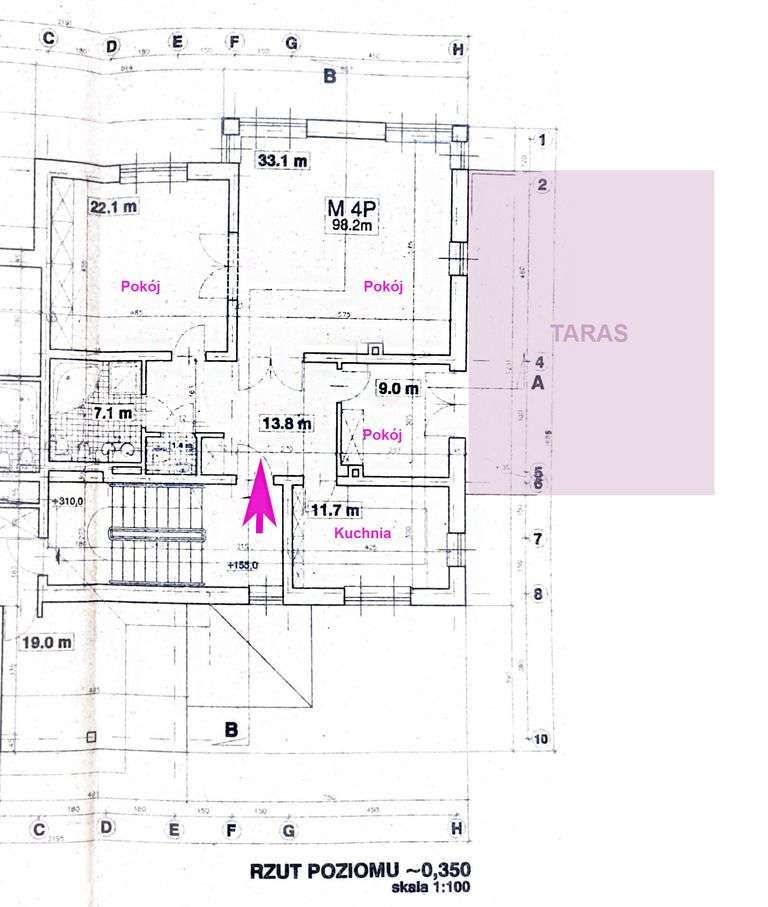 3 pokoje z tarasem przy Skarpie od Zaraz-1