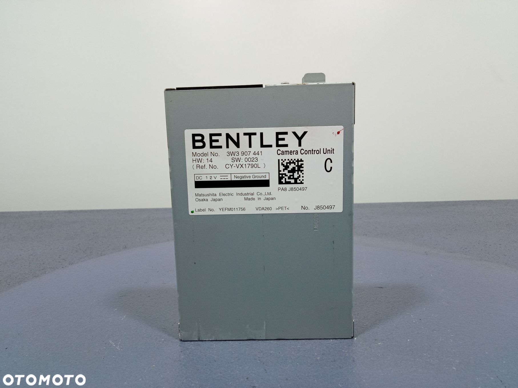 BENTLEY CONTINENTAL I 03- STEROWNIK KAMERY COFANIA 3W3907441 - 1