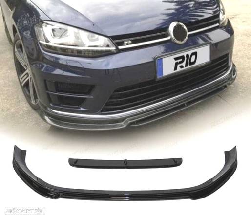 SPOILER LIP PARA VOLKSWAGEN VW GOLF 7 R PRETO - 1