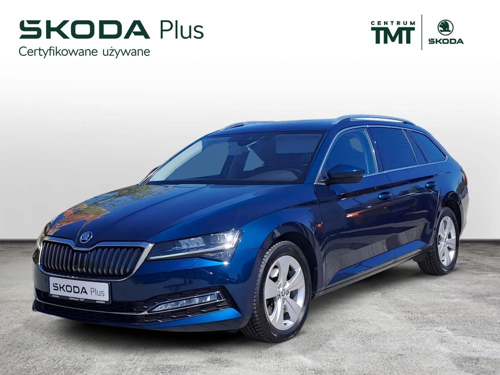 SKODA SUPERB Błękit Lava 4x4 DSG 2,0TDI 190KM Salon PL ASO