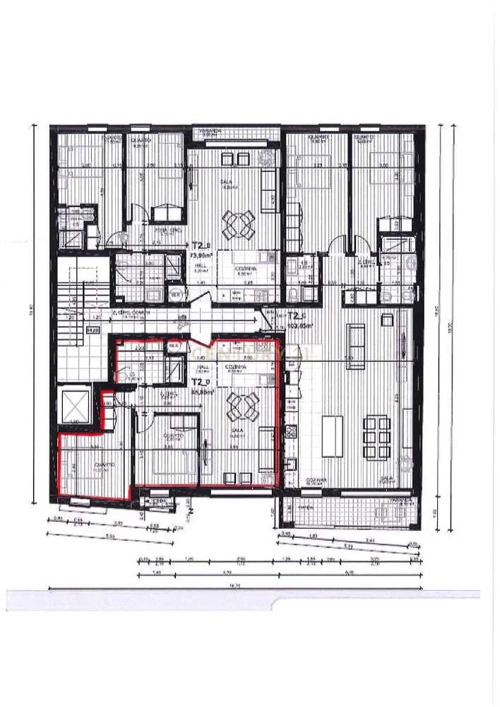 Apartamento T2 +1 no centro da cidade de Pombal - Grande imagem: 2/12