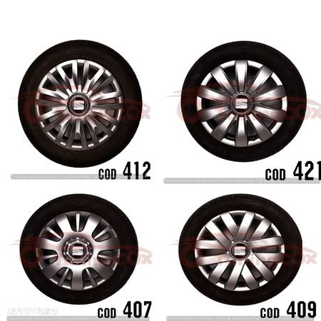 Capace SEAT roti R16  la set de 4 buc,Capace janata aliaj - 1