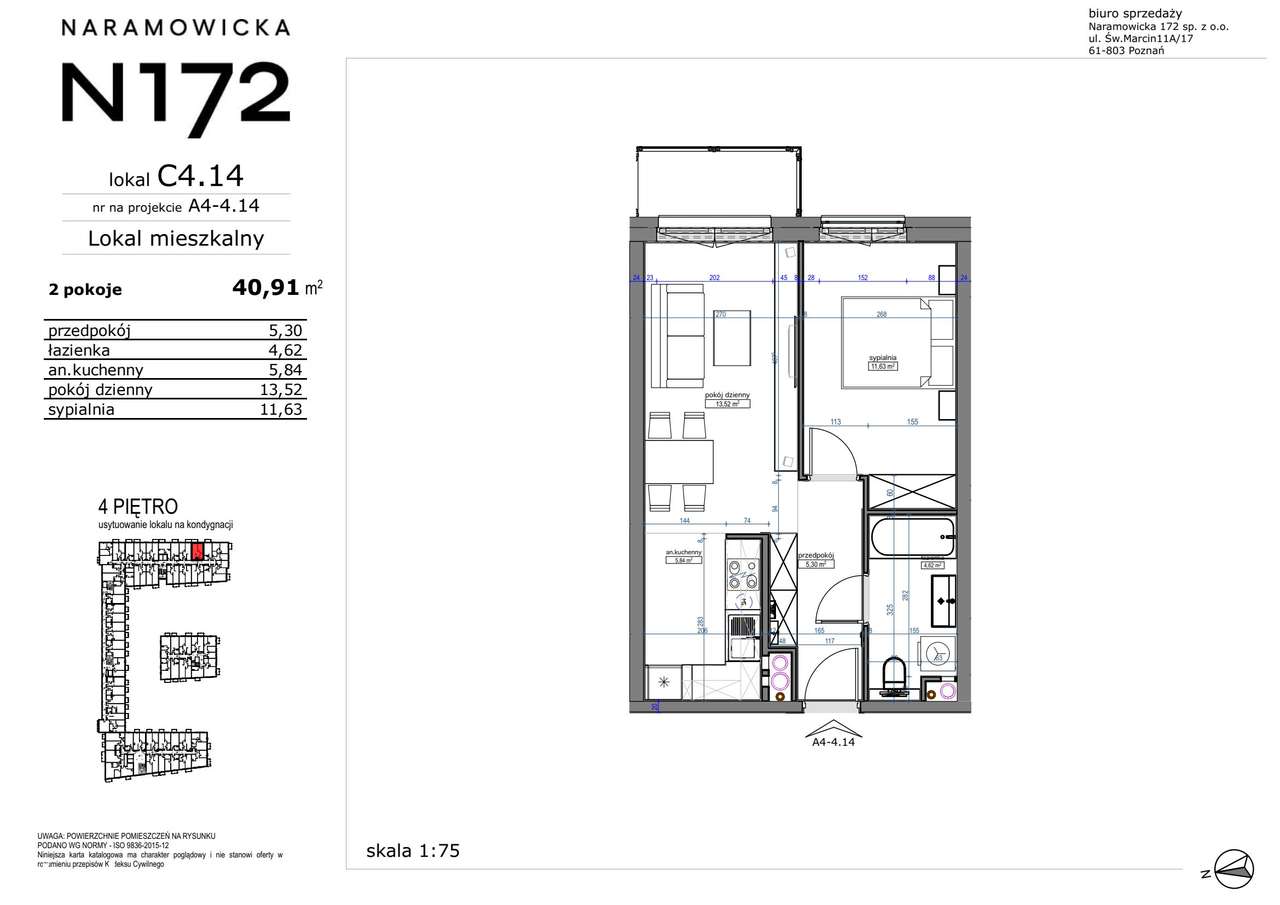 2-pokojowe mieszkanie 40m2 + balkon Bezpośrednio - Pełny obrazek: 2/9