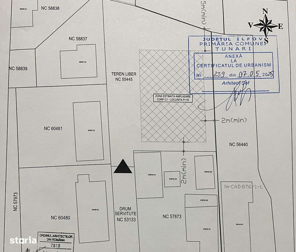 Teren Tunari 850mp str. V. Alecsandri - Imagine principală: 4/6