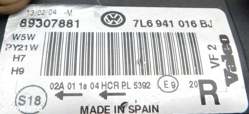 lampa prawa VW TOUAREQ 7L 02-06  H7 EUROPA - 2
