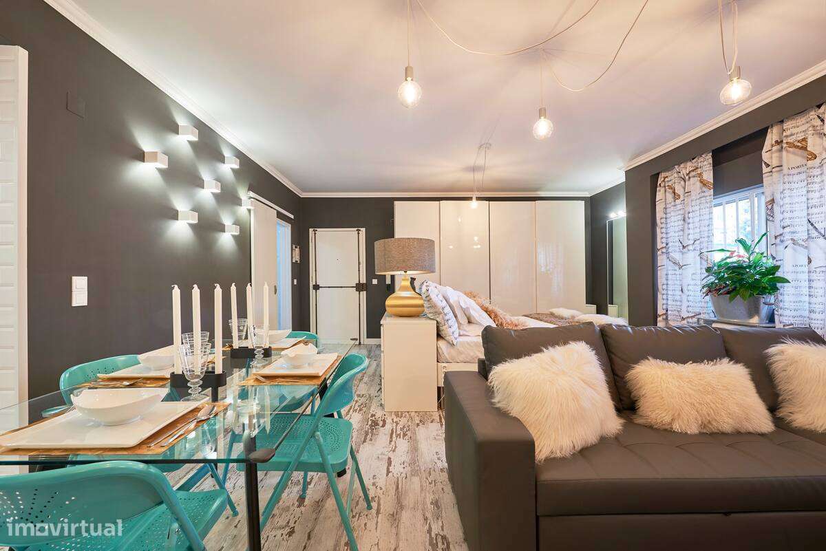Apartamento T0 com ar condicionado e mobilado no Areeiro - Grande imagem: 5/27