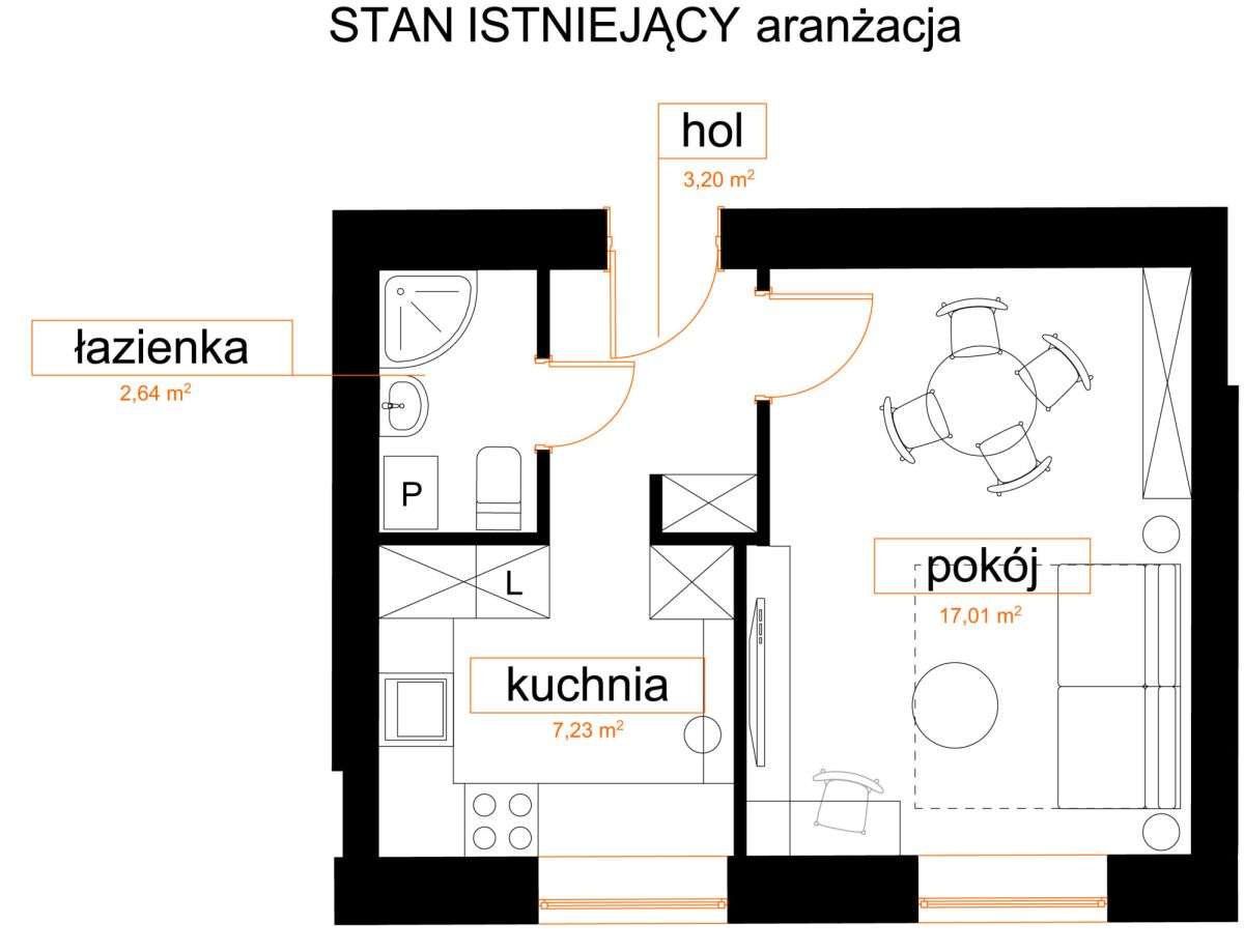Plac Plac Hallera / Szanajcy 11 . 30 m2 2 piętro-19