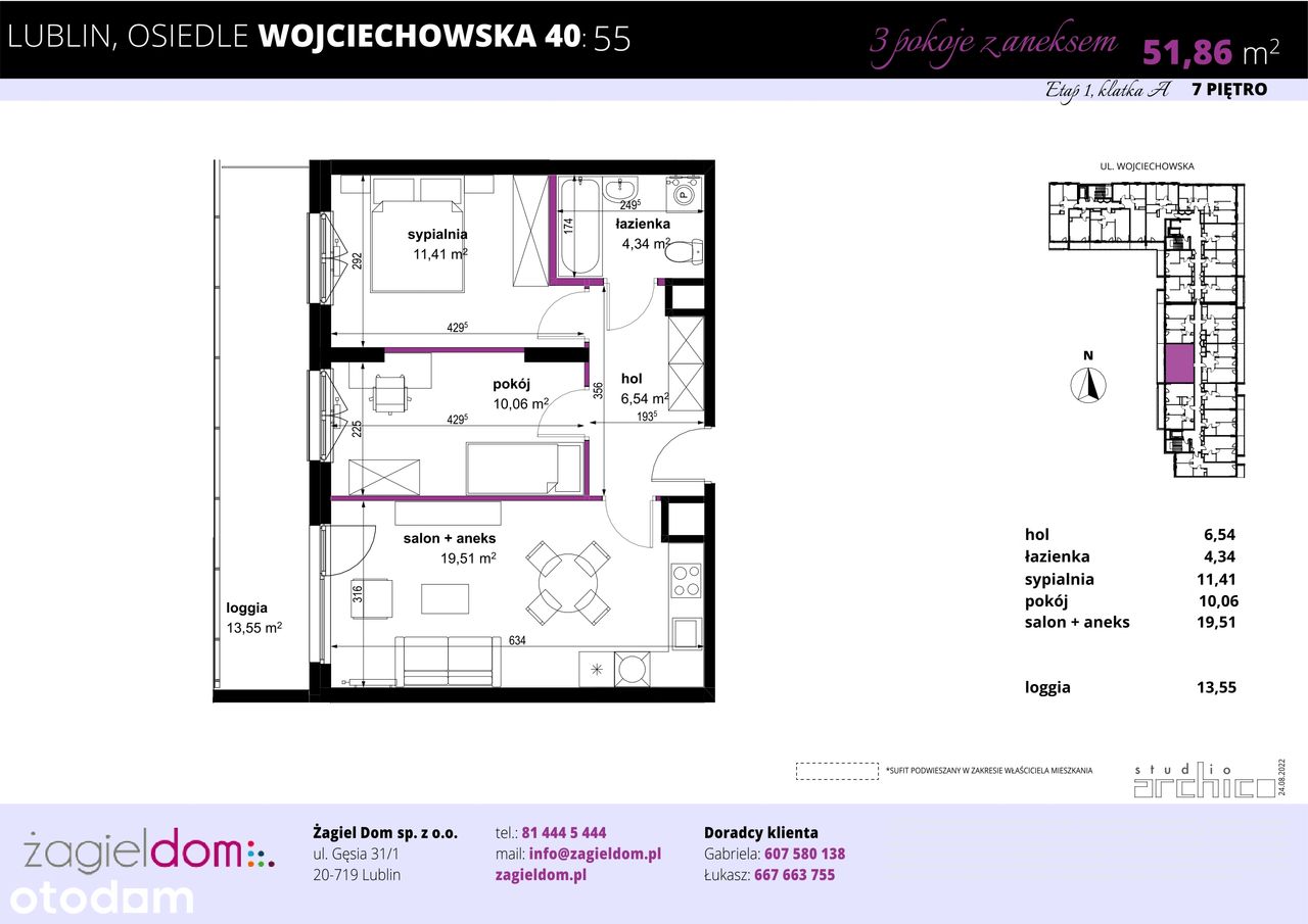 Wojciechowska Square | mieszkanie 55