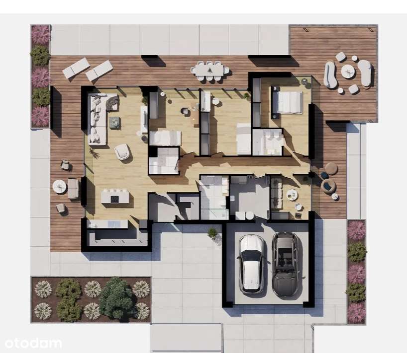 Parterowy dom z garażem w Chybach - P.20 - Pełny obrazek: 4/4