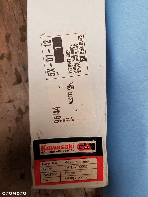 Naklejki na obręcz koła Kawasaki ER-6F / Z750  197BWT0002 - 4