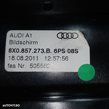 Display bord Audi A1 2010-2018 | 8X0857273B | 505562 | Clinique Car - 4