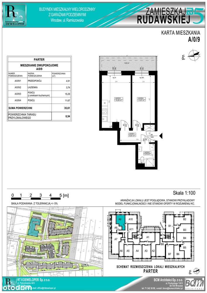 2-pokojowe mieszkanie 35m2 + taras Bez Pośredników - Pełny obrazek: 2/7