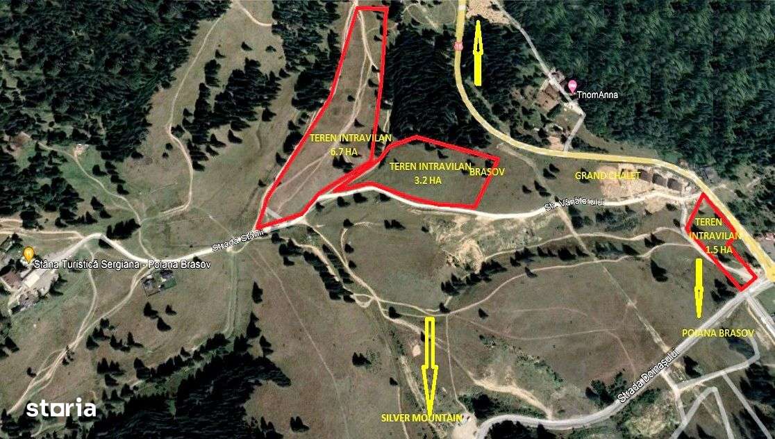 Teren superb Poian Brasov cu front la trei drumuri - Imagine principală: 2/6