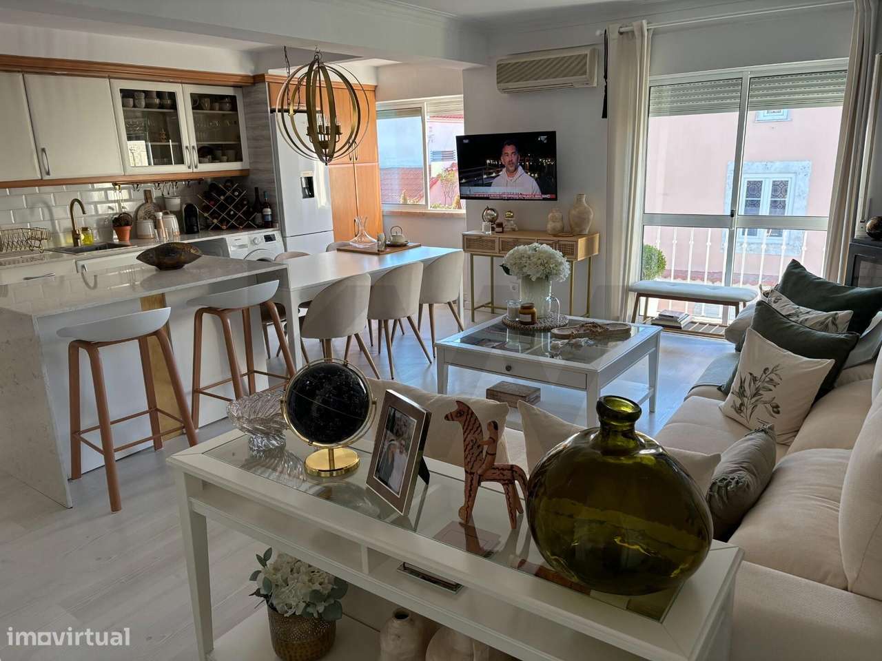 Incredivel T2 +1 renovado com Terraço e vista rio na Ajuda - Grande imagem: 4/34