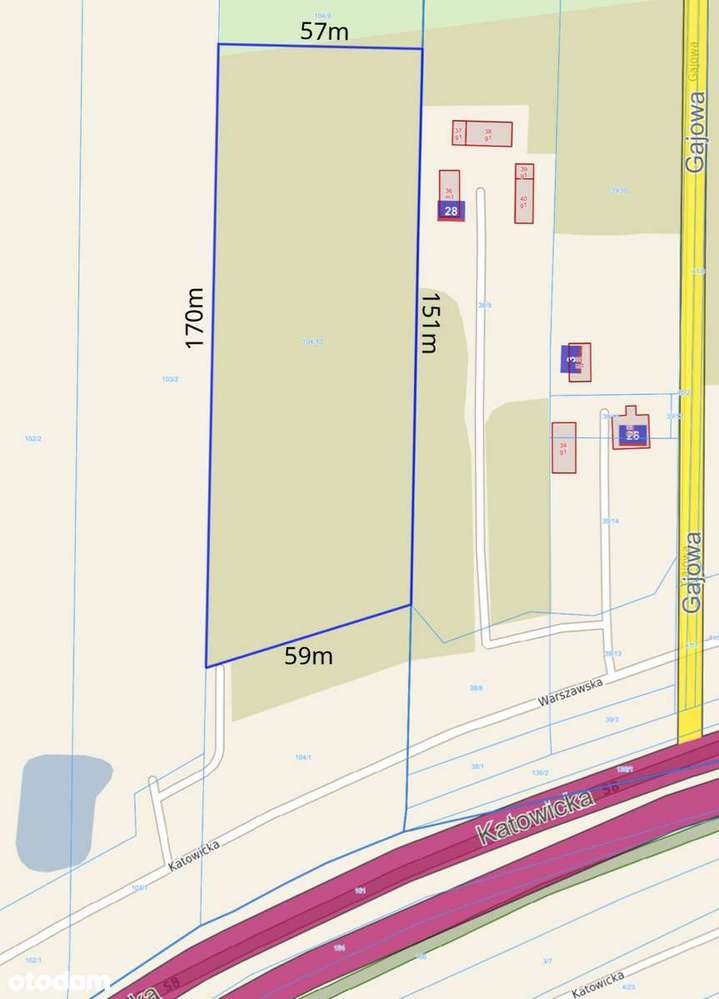 Działka PU przy drodze serwisowej trasy S8. Żabia Wola-5