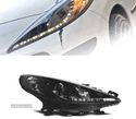 FARÓIS OPTICAS PARA PEUGEOT 207 06-12 LUZ DIURNA LED PRETO + MOTOR - 1