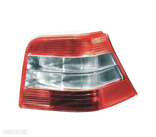 FAROLINS TRASEIROS GOLF 4 MK IV 97-03 VERMELHO BRANCO - 2