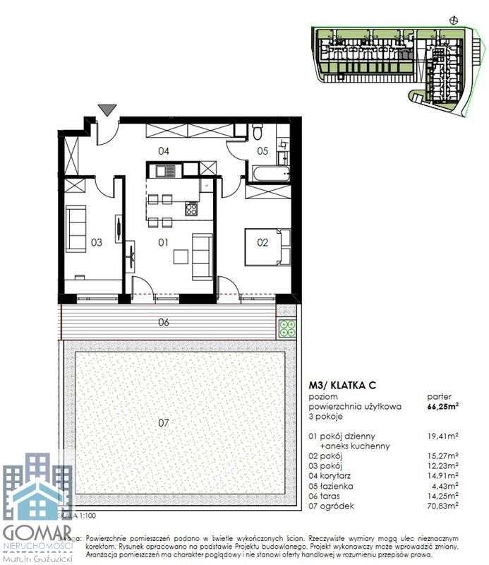 Nowe 3 pok. mieszkanie z tarasem i ogrodem - ul. W-5