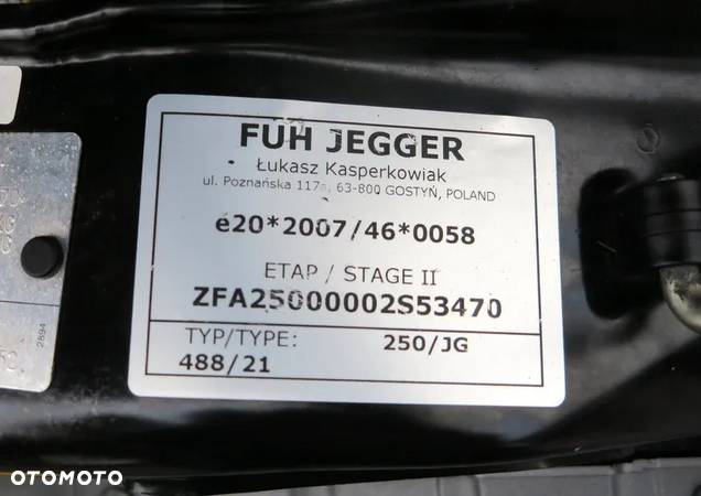Fiat DUCATO 2021 JEGGER, 10palet, FIRANKA, MAXI plandeka, Tylko 129tyś km. WEBASTO - 29