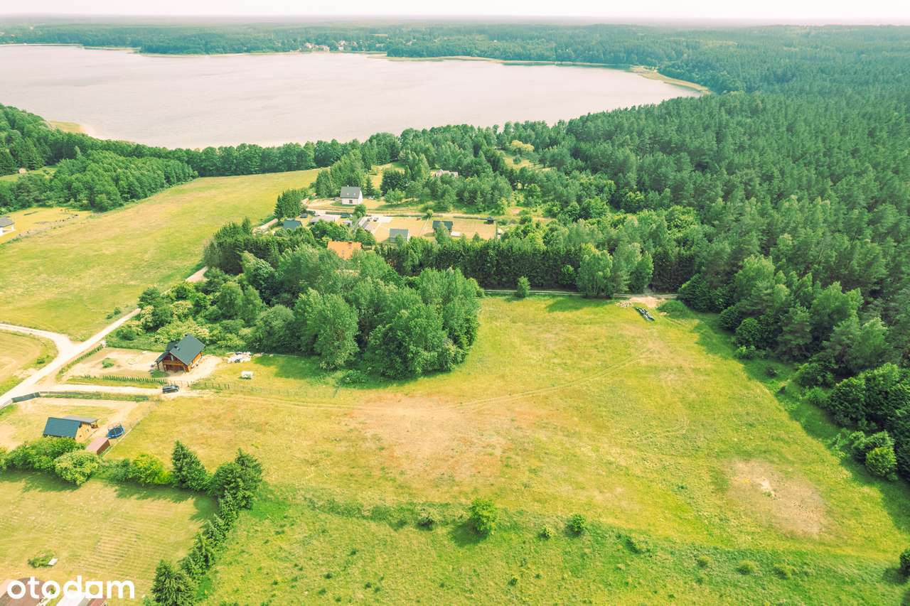 Działka budowlana 10ar JEZIORO Świętajno, 250m do plaży-4