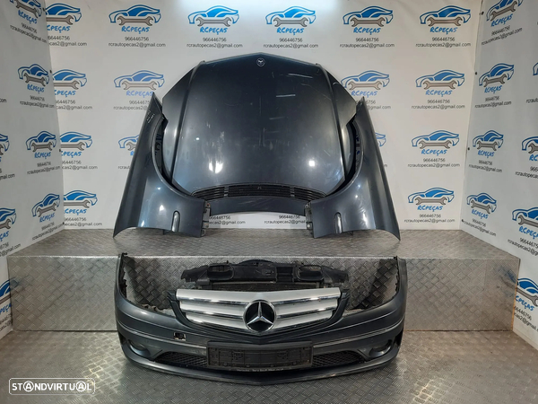 FRENTE COMPLETA MERCEDES BENZ CLC W203 CAPOT PARACHOQUES GUARDA-LAMAS OTICAS RADIADOR VENTILADOR FRENTE FIBRA REFORÇO - 10