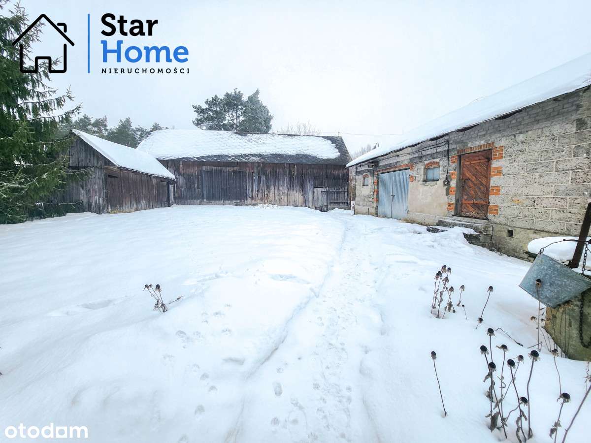 Dom z budynkami + 1,5 ha ziemi |Borów, gm. Gorzków-3