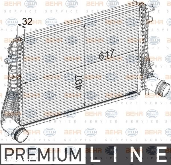 SEAT ALTEA 2004 - 15 INTERCOOLER ORGINAŁ - 1