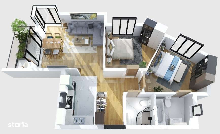 3 camere Ultracentral - Mosilor la 8 minute metrou