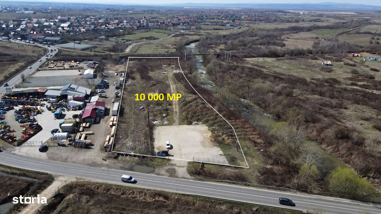 Teren pentru hale/depozite – 10.000 mp, deschidere 65 m – Str. Europa - Imagine principală: 2/7