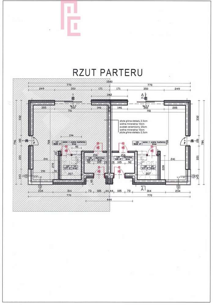 Nowoczesny dom w zabudowie bliźniaczej - Pełny obrazek: 4/5