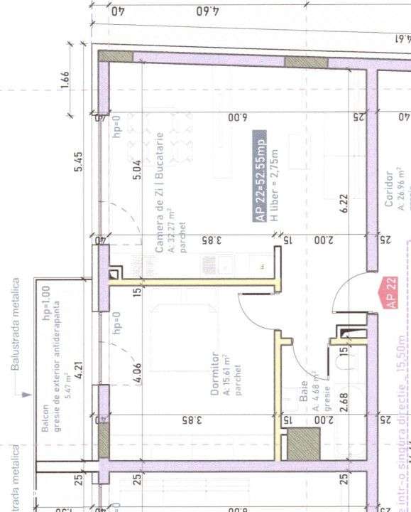 Oportunitate! Apartament 2 camere, 52,55 mp, finisat, bloc nou, Marast - Imagine principală: 1/1