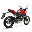 escape carbono leovince honda cb 125 r - 14246e - 2