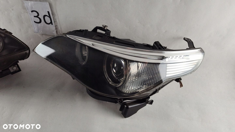 BMW E60 E61 XENON LEWY PRAWY NIESKRĘTNY REFLEKTOR LAMPA LEWA PRAWA - 5