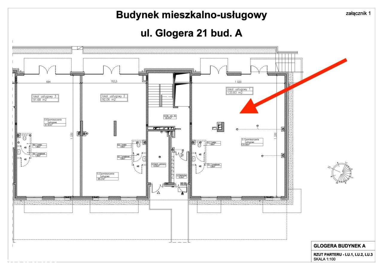 Lokal pod gastronomię 133 M na osiedlu Glogera - Pełny obrazek: 4/4
