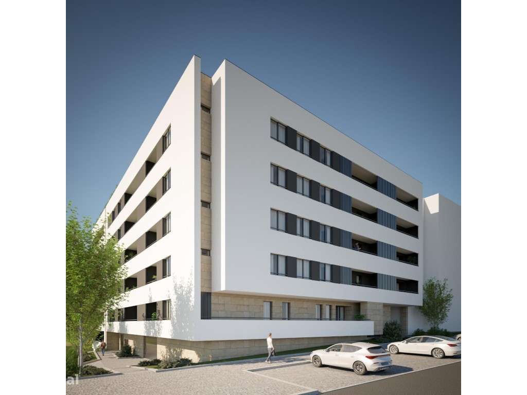 Apartamento T1 novo, varanda com churrasqueira; piscina e playgroun...-5