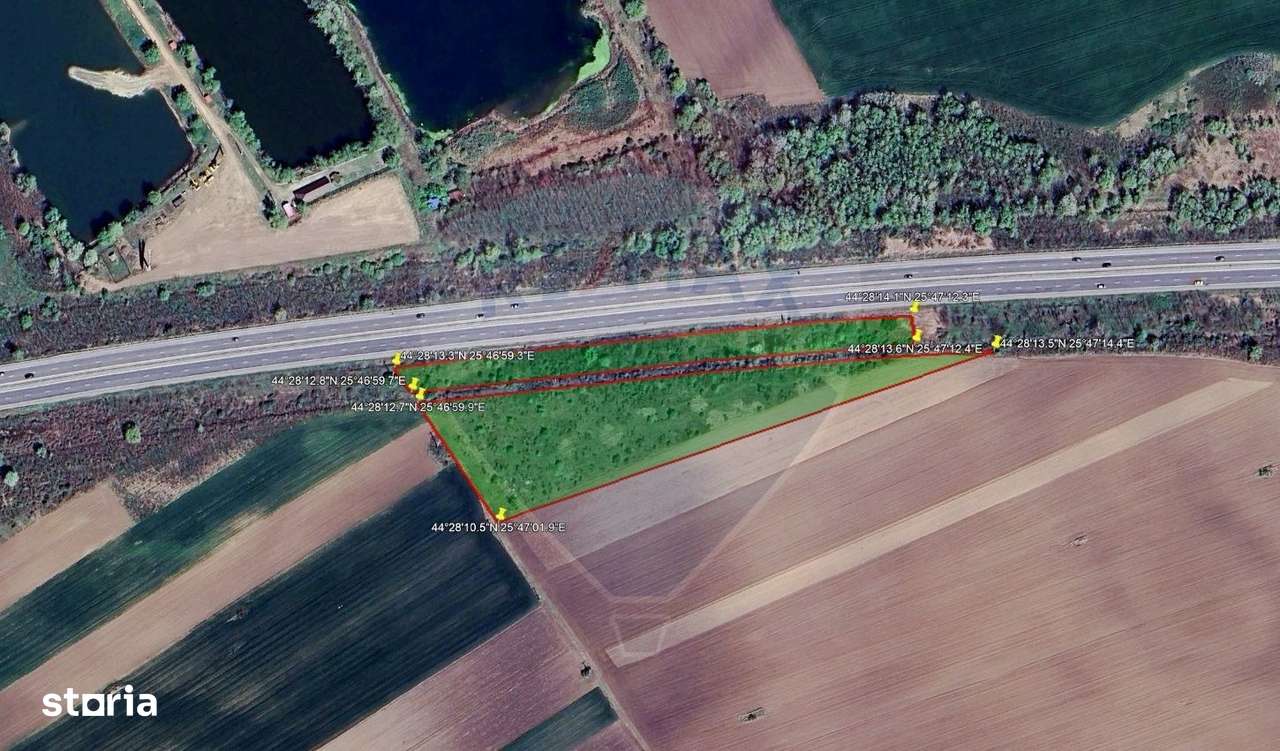Vanzare Teren Intravilan Comercial, Ulmi-Bolintin, Langa Autostrada A1 - Imagine principală: 2/14