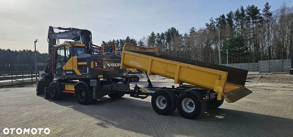 Volvo EW160E_głowica obrotowo-uchylna Steelwrist/Engcon/Rototilt_pług+podpory_przyczepa_niwelacja 3D_szczypce - 4