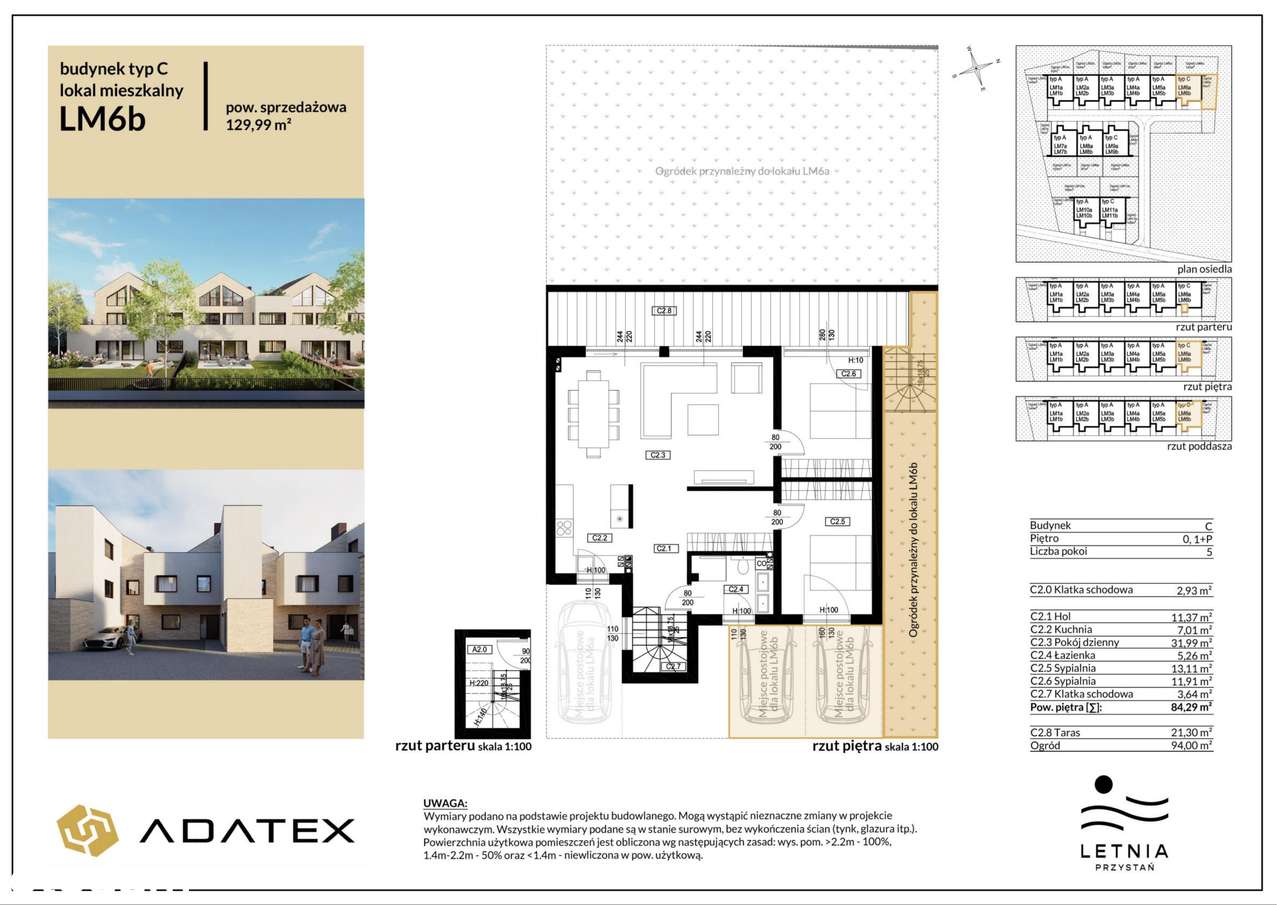 5-pokojowe mieszkanie 129m2 + ogródek - Pełny obrazek: 1/6