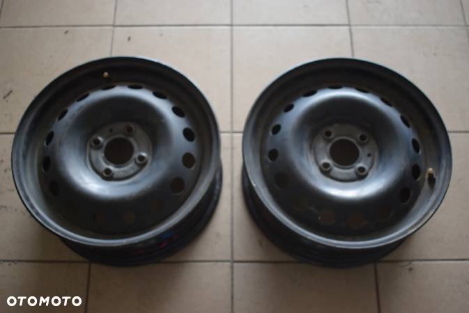 2szt. Felgi stalowe Renault 6x15 4x100 R15 - 1